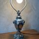 Lampe en métal argenté
