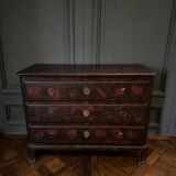 Chinese lacquer chest of drawers decorated with dragon late 19th century