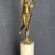 Candelabra in white marble and gilded bronze