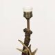 Set of Folk Art antler table lamps