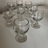Set de 8 verres ballon 19e