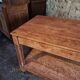 French antique work table in pitch pine – large workshop / draper's table, early 20th century