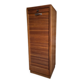 Armoire à rideau vintage en chêne | France | 1960s–1970s