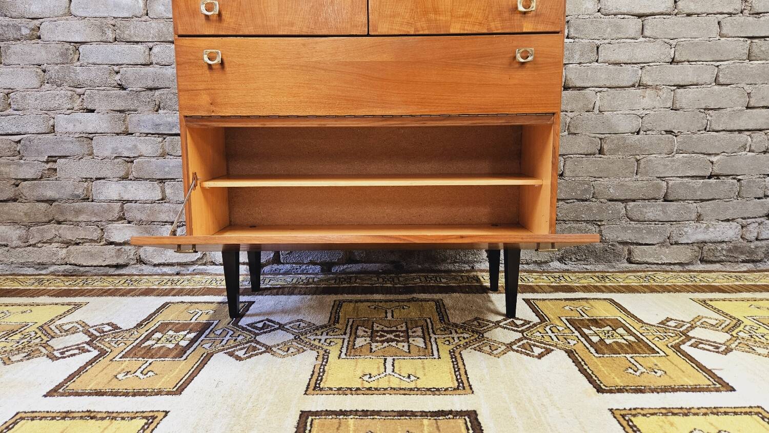 Petite enfilade 2 tiroirs 2 portes année 1960 vintage