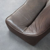 "The Rock" leather 2-seater sofa by Gerard van den Berg for Montis (1970s)