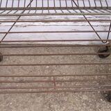 Metal display on wheels with 4 removable baskets 1960/70
