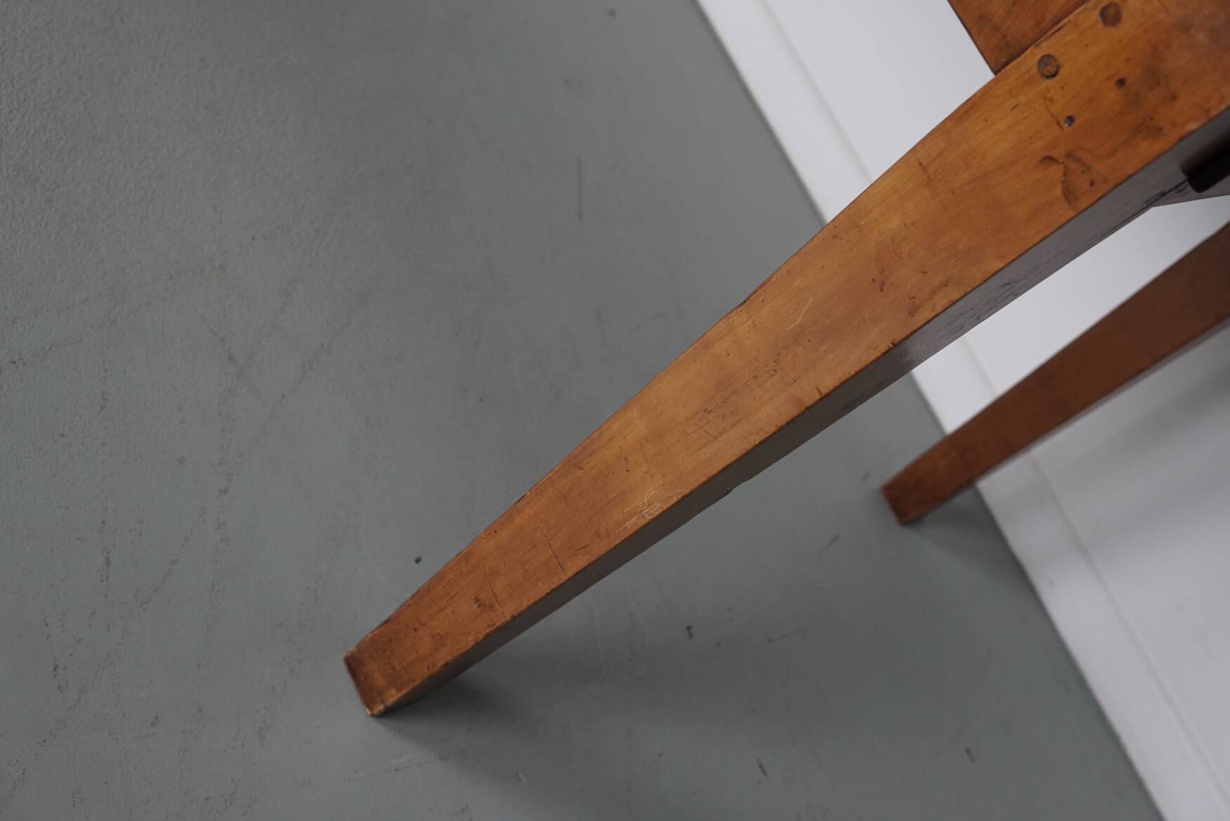 Antique Cherry Early 20th Century French Rustic Farmhouse Dining Table