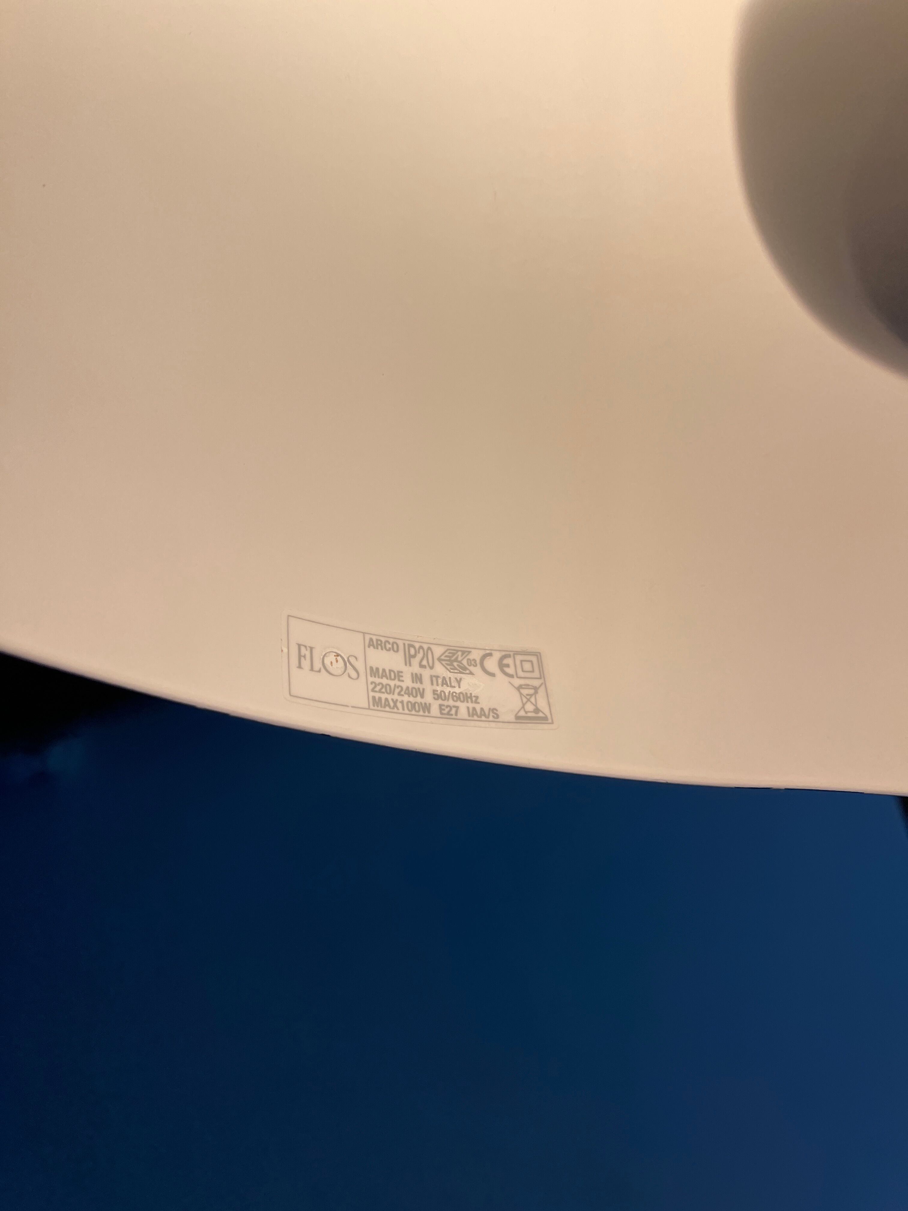 Arco floor lamp by Achille & Pier Giacomo Castiglioni for Flos 1960