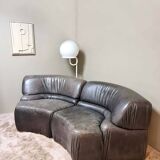Canapé modulable vintage en cuir Cosmos DS-28 De Sede 1970