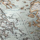 Carte ancienne Péninsule des Balkans 69x54cm