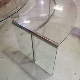 2 glass desks by Radice & Gallotti, 1970