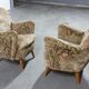 Pair of armchairs flower 50s