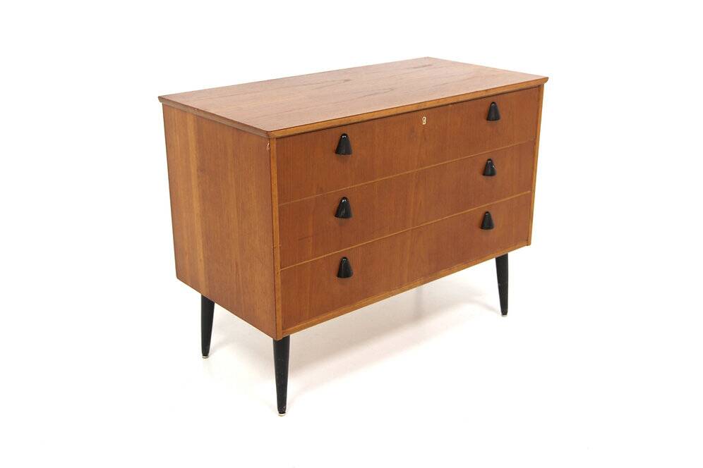 Scandinavian teak chest of drawers, Sweden, 1960