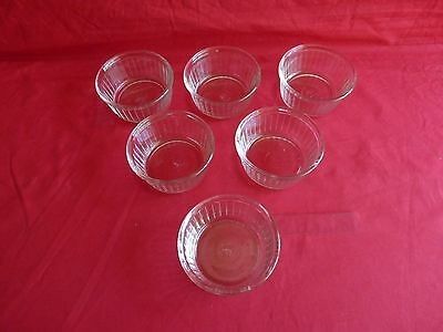 6 duralex glass ramekins