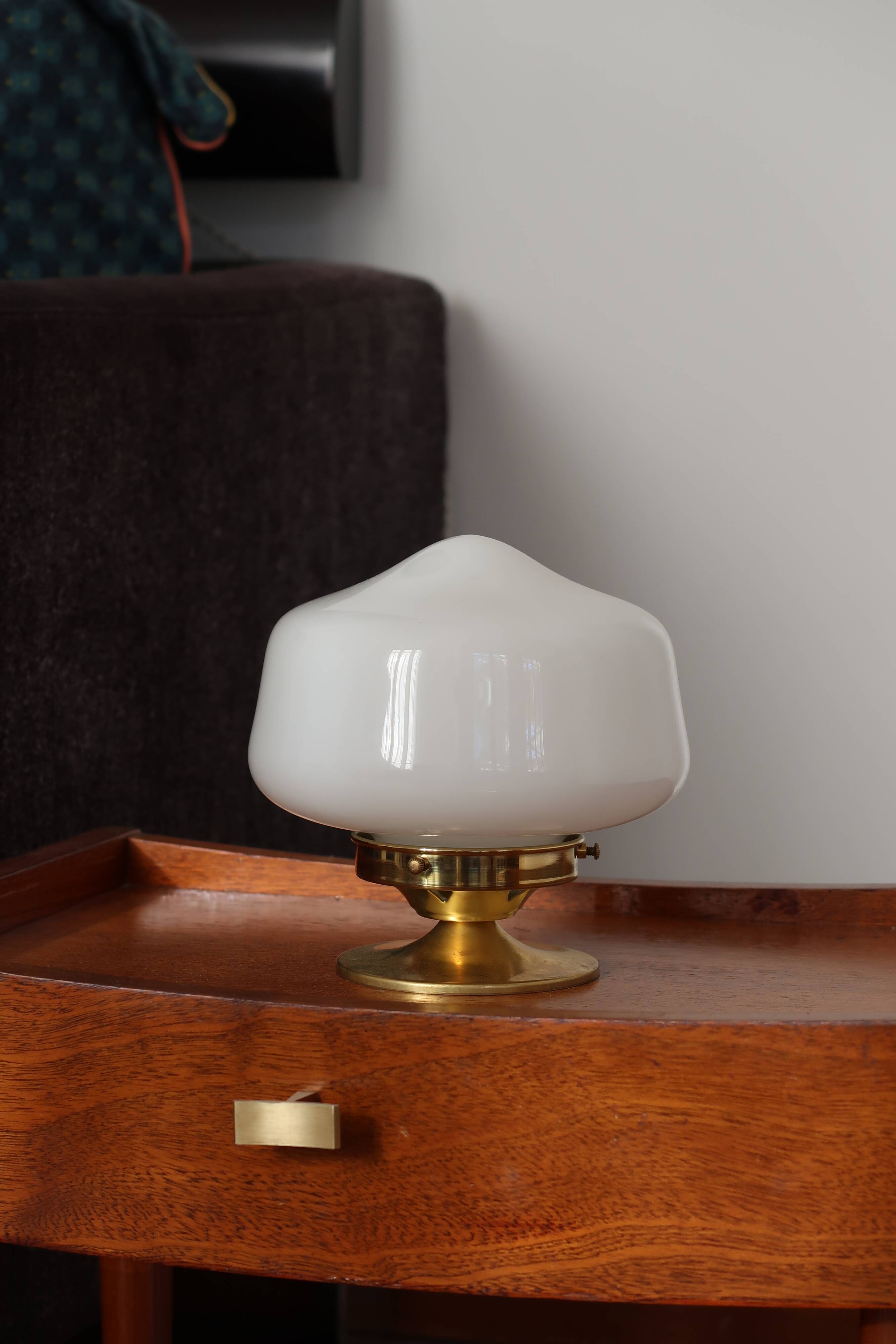 Opal globe installation lamp