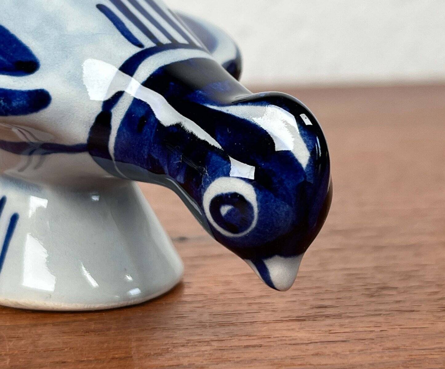 Ceramic bird candlestick from the Danish mid-century studio of Søholm, 1960s.
