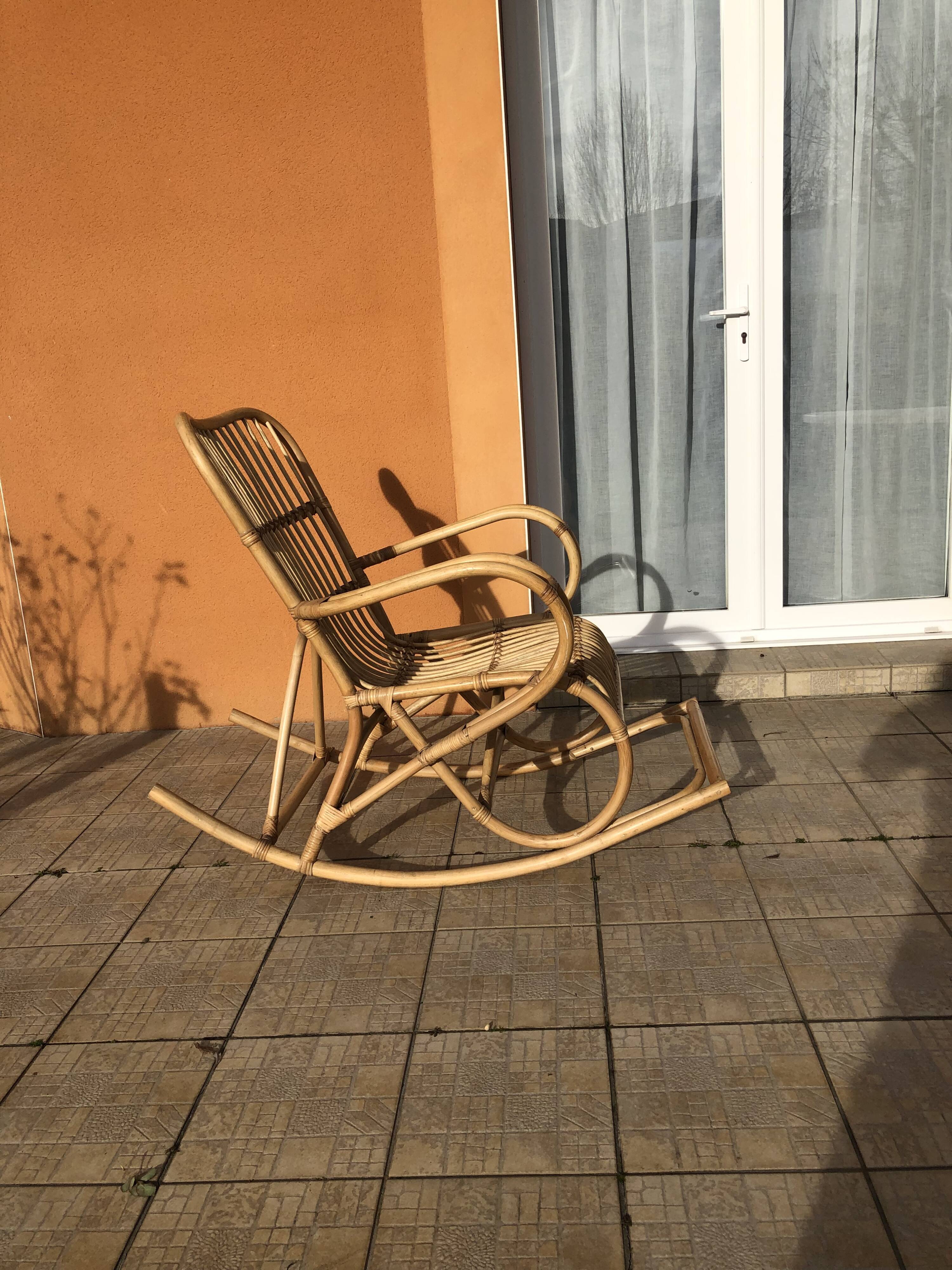 Rattan rocking chair