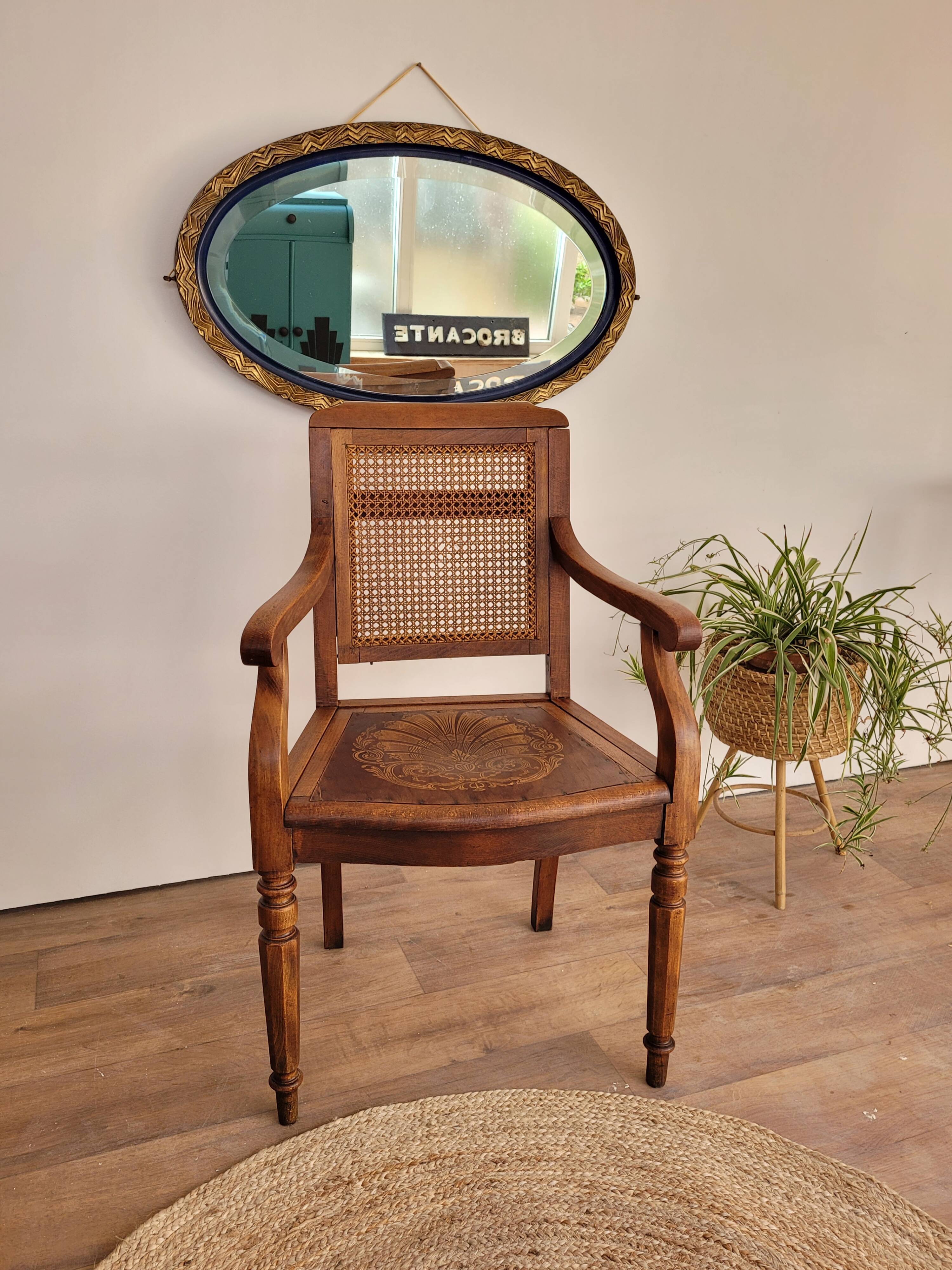 Early 20th century wooden barber's chair