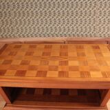 Art deco dining room table with chequered pattern