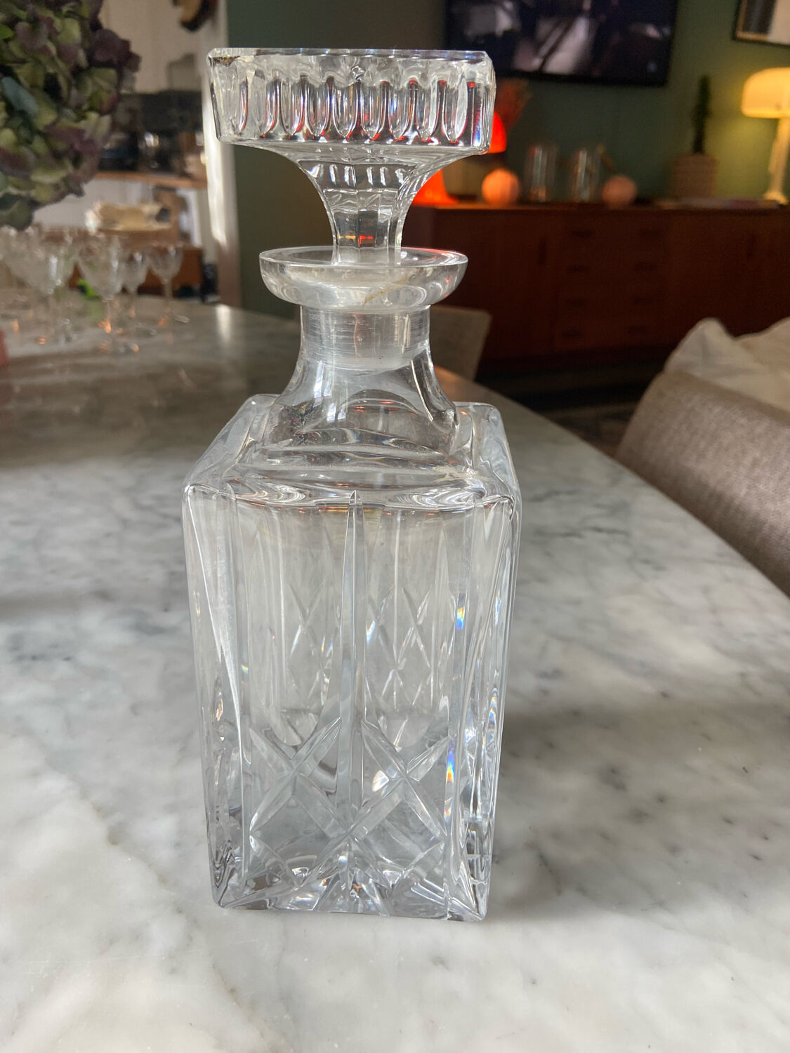 Carafe en cristal ancienne