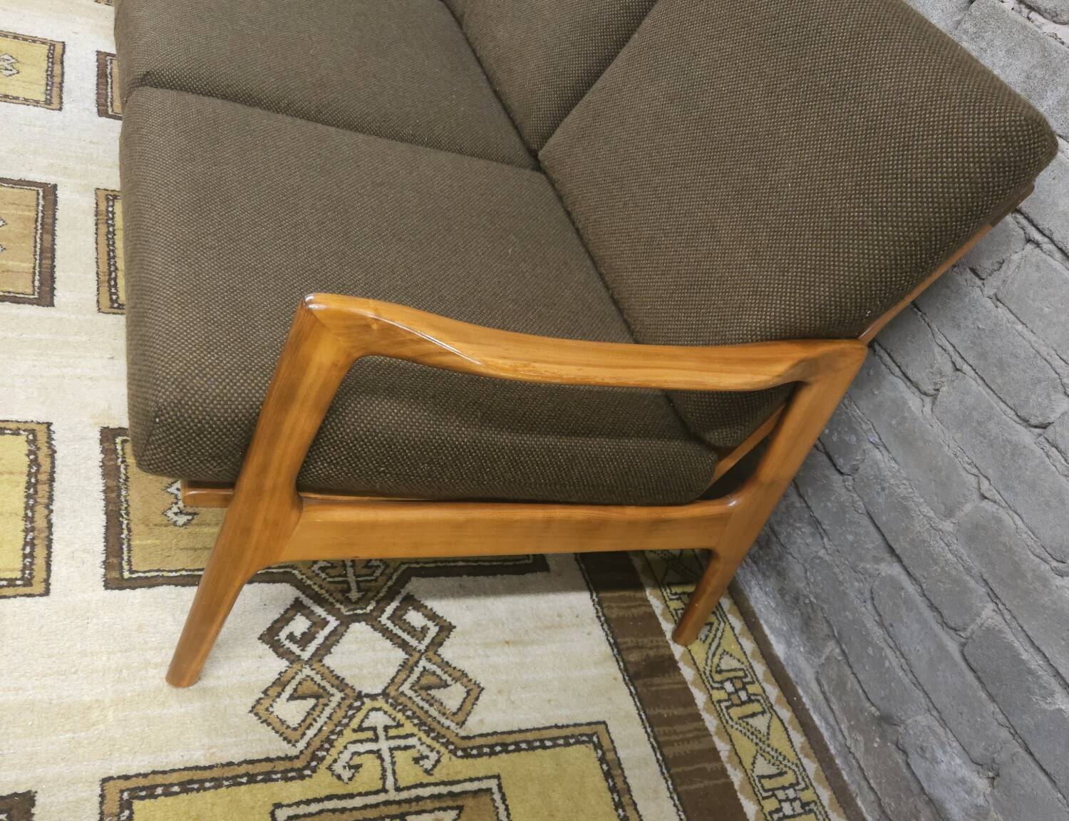 Canapé scandinave 3 places année 1960