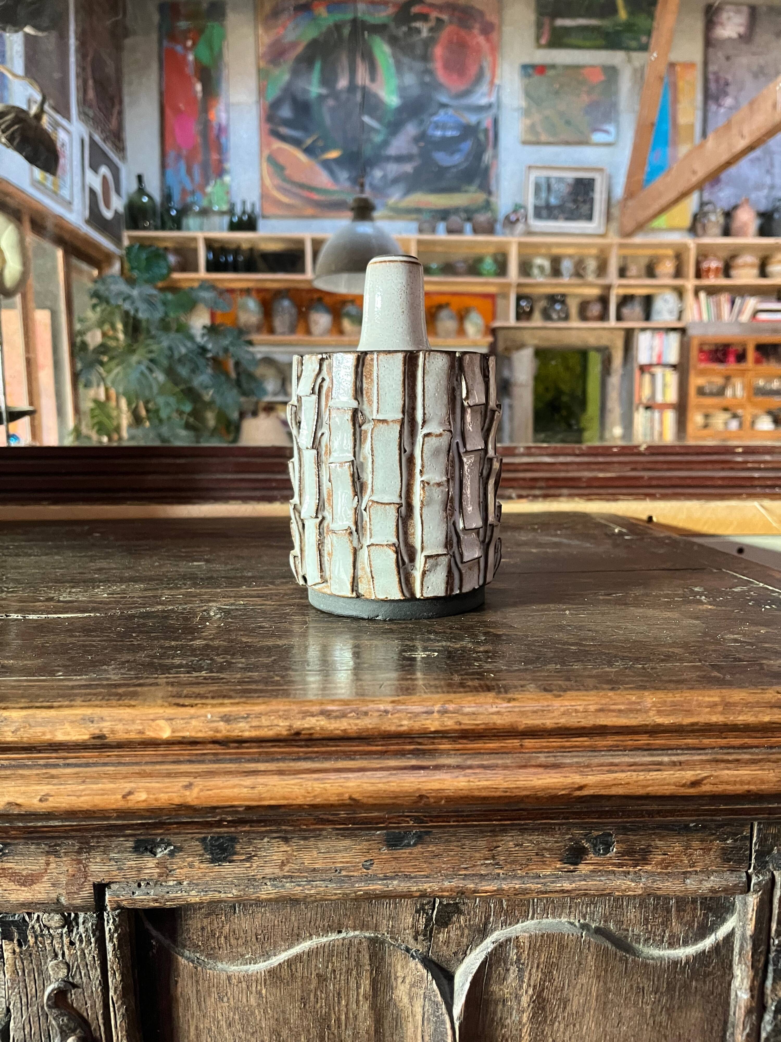 Ceramic lamp base. STOGO. Danmark. 1970