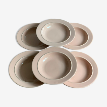 Pink ceramic plates