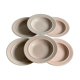 Pink ceramic plates