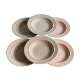 Assiettes céramique rose