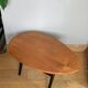Scandinavian teak side table 1950s/60s menhir top