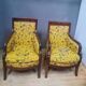 Fausse paire de bergere d epoque restauration