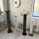 Set of 4 marble columns or pedestals.