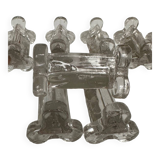 Molded glass knife holder
