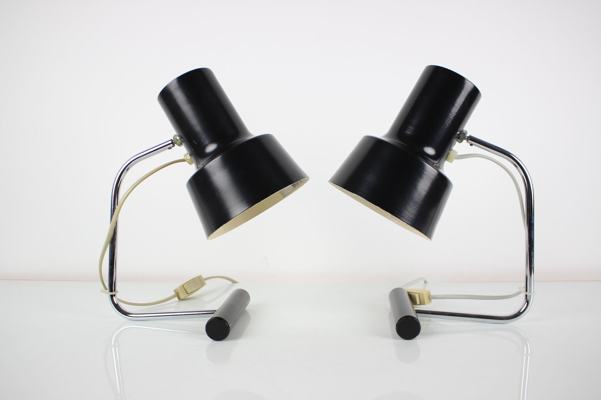 Lampes de table du milieu du siècle conçues par Josef Hurka pour Napako, années 1970