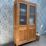 Large glass cabinet with hanging space