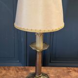 Bronze lamp 1950 in the shape of a cut-off candlestick