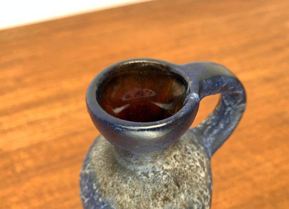 Carafe vase in German pottery WGP Fat Lava mid-century style by Ruscha, 1960s.