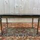 Louis XVI style coffee table in gilded brass and marble