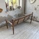 Audoux and Minet cord bench