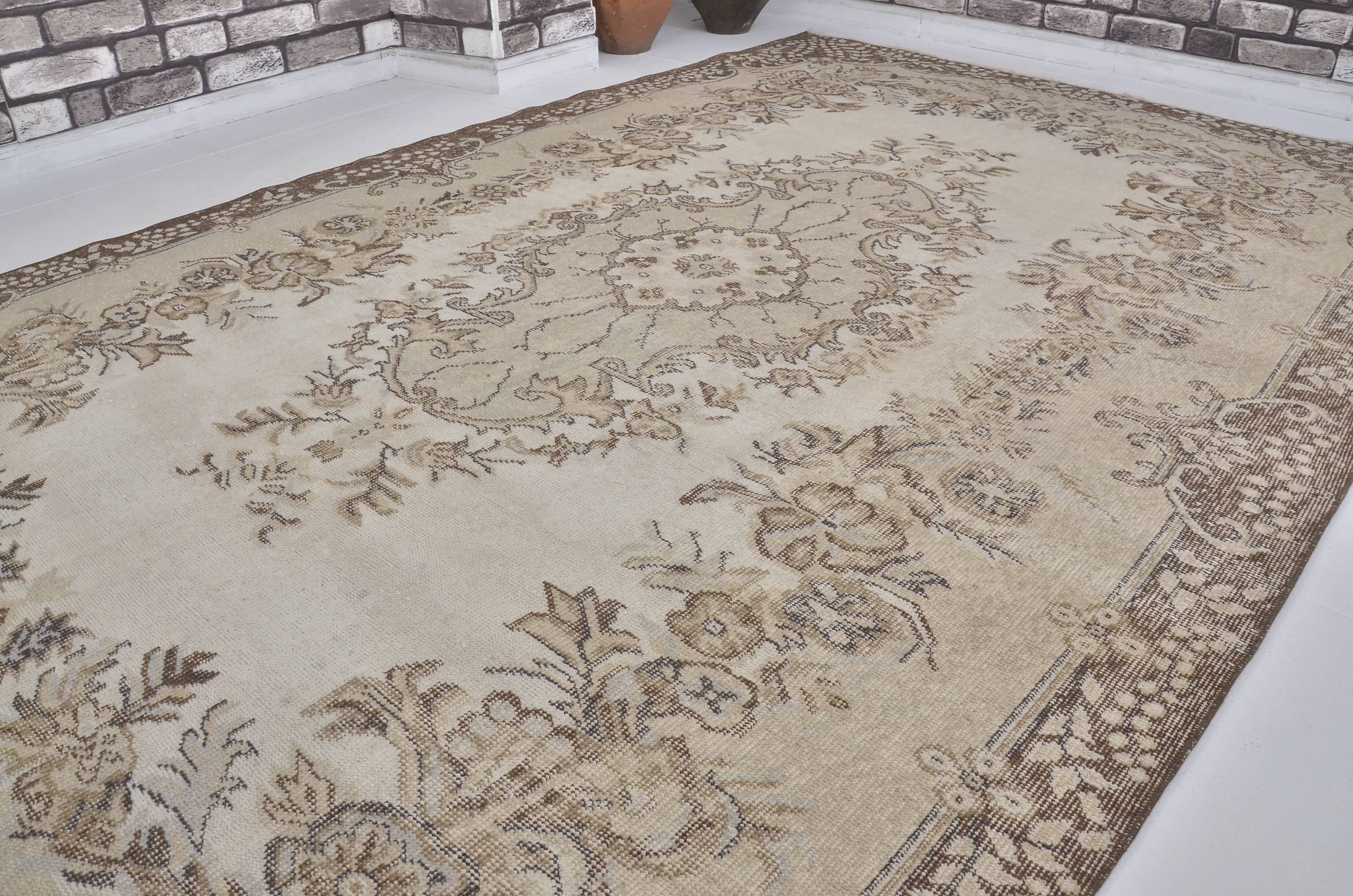 Vintage Wool Oushak Turkish Rug sku 2200