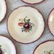 Set of 6 dessert plates Moulin des Loups Orchies 30s