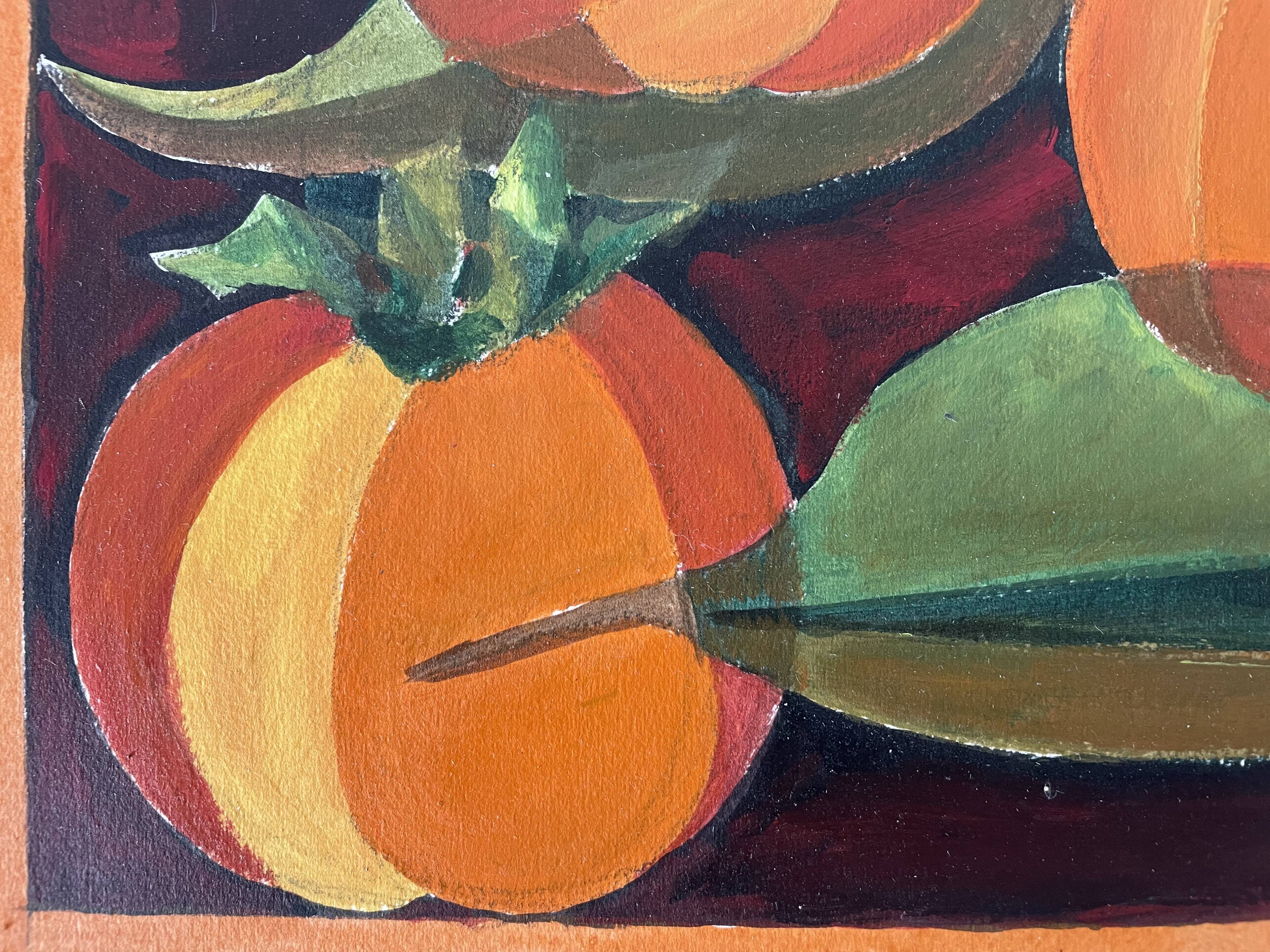 Gouache pumpkins Maïté Bournoud Schorp