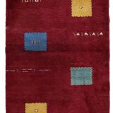 Tapis Gabbeh persan vintage en laine fait main – 143 x 202 cm - 1C1037