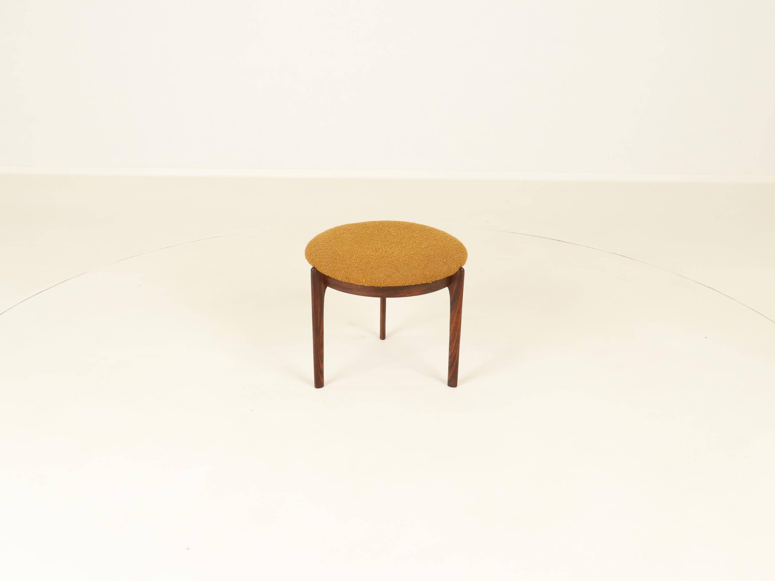 Stool or Footrest in Rosewood from Denmark, 1960s