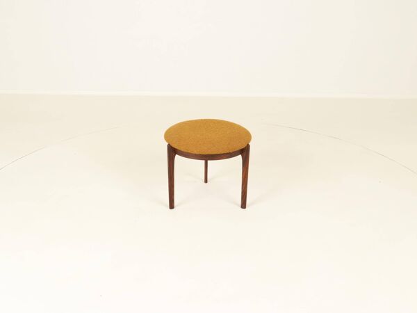 Tabouret, repose-pieds en palissandre, Danemark années 1960
