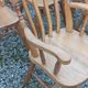 Set de 4 chaises et 1 fauteuil style montagne en chêne