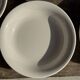 Set of 5 thick white deep plates, no brand, D21.5.
