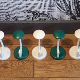 Set 5 patères Schonbüch vertes et blanches