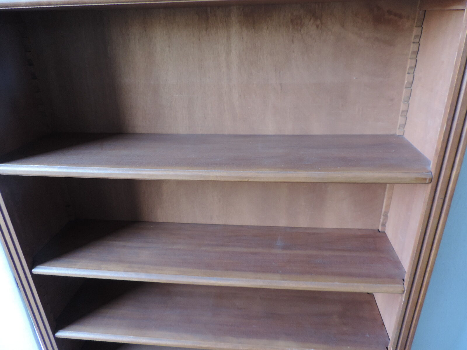 Open bookcase in vintage teak