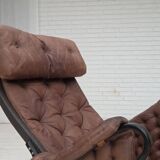 1970s, Swedish design by Bruno Mathsson, model "Pernilla",  leather.